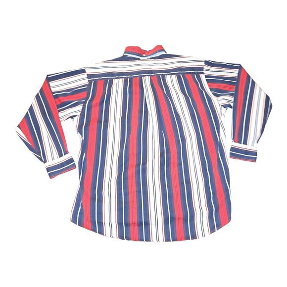 Vintage Tommy Hilfiger Button Down Shirt Large Men's Long Sleeve Striped Y2K - Picture 7 of 9